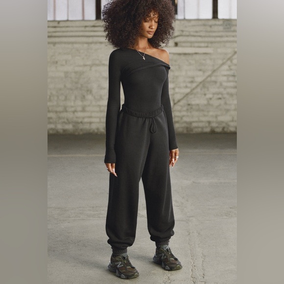 Joah Brown oversize Joggers black XS/S - Picture 4 of 10